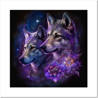 Wolfdog Duo Posters and Art